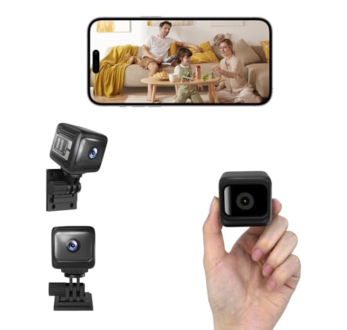 AFJAEAS Wireless Mini Security Camera with Built-in Hotspot & 2.4G WiFi, No-Internet Viewing On-Site OR Remote via WiFi, 1080p HD Indoor, 6-Hr Battery, AI Motion, Night Vision, NOT 4G LTE CAM