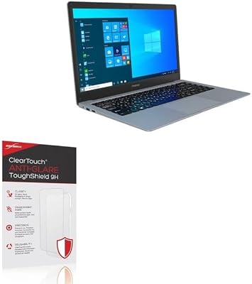 BoxWave Screen Protector Compatible with Prestigio Smartbook 141 C7 - ClearTouch Anti-Glare ToughShield 9H 2-Pack, Anti-Glare 9H Tough Flexible Film Screen Protector