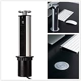Kitchen Pull Pop Up Power Sockets,Hidden Pop Up Plug Socket with 2 USB Charging...