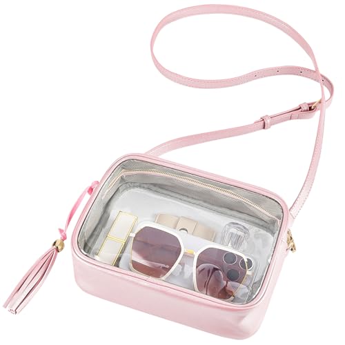 Clear Bag Stadium Approved 12x12x6, Purse for Women Crossbody Bag for Stadium Concert Sport Festival
