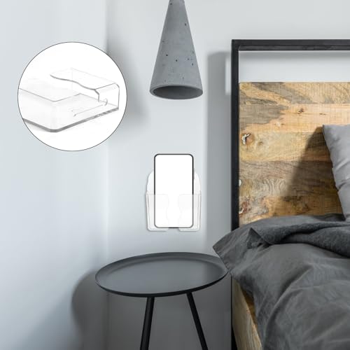 Supports de téléphone muraux support de chevet plastique pour smartphone iPhone et Android - 4