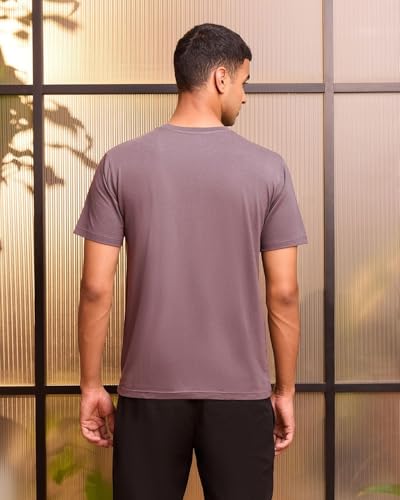 Image of Wellbi Bamboo Men's Tshirt - Ultra-Soft, Breathable & Sustainable | Premium Cotton Blend for Supreme Comfort | Stylish & Eco-Friendly T-Shirt for Men | Tshirt Men Cotton