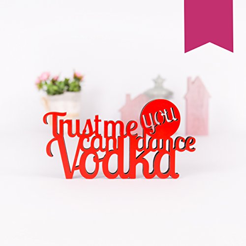 KLEINLAUT 3D-Schriftzug Trust me You can Dance - Vodka in Größe: 10 x 5,3 cm - Dekobuchstaben - 32 Farben zur Wahl - Pink KLEINLAUT 3D-Schriftzug Trust me You can Dance - Vodka in Größe: 10 x 5,3 cm - Dekobuchstaben - 32 Farben zur Wahl - Pink