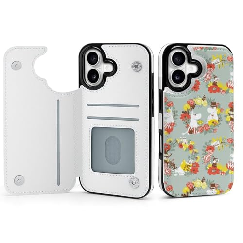 For ���[�~�� �Ή� iPhone 16plus �X�}�[�g�t�H���P�[�X �蒠�^ ����PU���U�[ ���u���X�^���h�@�\�t�� �J�[�h�X���b�g �X�g���b�v�t�� ���z�^ �}�j���A���� �J�[�h���[ ��G�肪�悢 �_�u���{���h���C�z�� MK-27F
