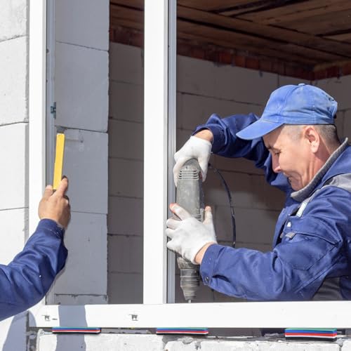 QUARKZMAN 50 Stück Unterlegplatten Kunststoff Abstandshalter 100 x 28 x 1 mm Fliesenkeile Distanzplatten Ausgleichsplatten Distanzklötze Unterlegklotz Verglasungsklötze für Fenster, Grau