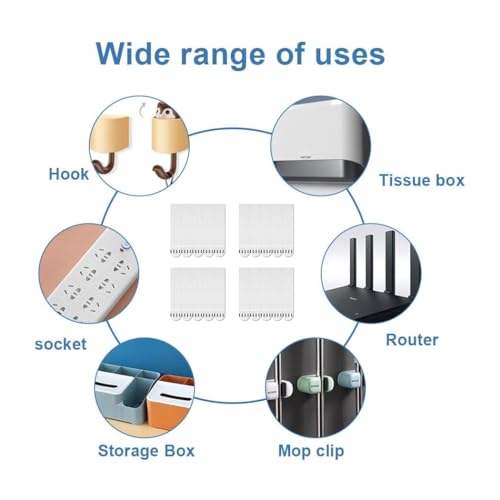CUEMOON 12 Paar(24 Streifen) Bilder Montage Strips, Selbstklebend Poster Strips, Beschädigungsfreie Bilderhaken,Bilderhaken ohne Nägel für Bild Poster Foto