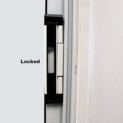 Prime-Line U 11037 Patio Door Deadbolt Lock, 8 In. Overall Height, Steel Bar, Surface (1 Kit) #TOP4