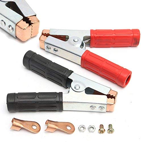 2 PCS Alligator Clips Electrical, Heavy Duty Battery Terminal Clamp, Electrical Crocodile Clips for Automotive Marine Solar Power Systems, Industrial Equipment Connection and Emergency Jump Starting-image-38