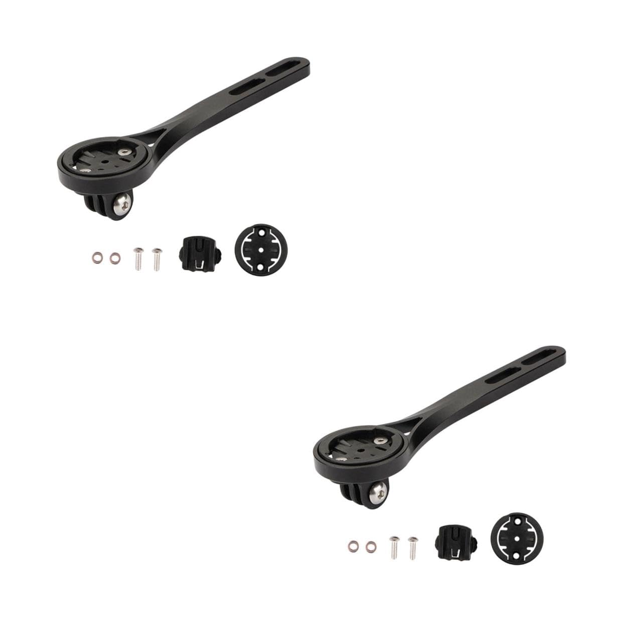 POPETPOP Support de Montre de Vélo Aluminium Alliage avec Adaptateur pour Chronomètre Caméra Noir Support Légèreté pour Guidon