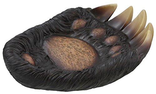 Black Bear Paw Small Candy Nut Dish / Plate / Tray / Soap Dish / Key & Change Holder / Valet