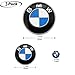 3Piece DIY BMW Steering Wheel Emblem Decal, BMW Multimedia Center Button iDrive Controller Decal, BMW Radio Button Decal, for BMW Decoration Combination