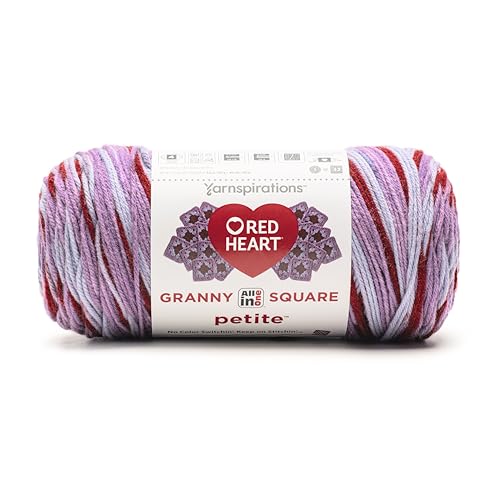 Image of Red Heart Granny Square Petite Yarn for Crocheting, Primo, 3-Pack