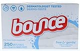 250 ct Bounce Weichspüler Trocknerblätter, frei und sanft