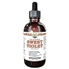 Sweet Violet Alcohol-Free Liquid Extract, Sweet Violet (Viola Odorata) Dried Leaf Glycerite Natural Herbal Supplement, Hawaii Pharm, USA 2 fl.oz