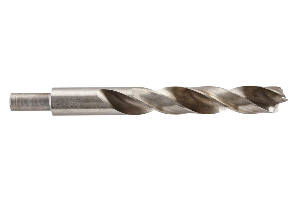 wolfcraft HSS Wood Twist Drill Bit "Professional", diameter 20 mm I 7255000 I For drilling into very hard woods