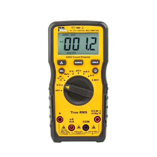 Ideal Electrical 61-337 Auto Range Digital Multimeter with NCVT and Temperature 600V CAT III