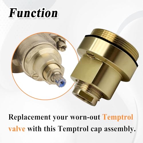 Ebrmeiwo T-12A Cap Assembly Part for Shower Valve, Slove Leakage, Brass - Thumbnail 3