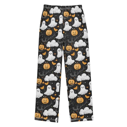 Ghosts Pumpkins Cartoon Boys Pants for Kids Jogger Pants with Pockets S