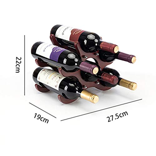 Soporte de Madera para 6 Botellas Minimalista miniatura 3