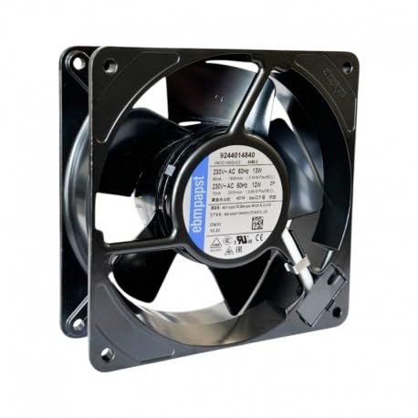 Ventilatore assiale per Stufa a Pellet EBM 4586Z Ventola in Metallo 119x119x38 13w EBMPAPST