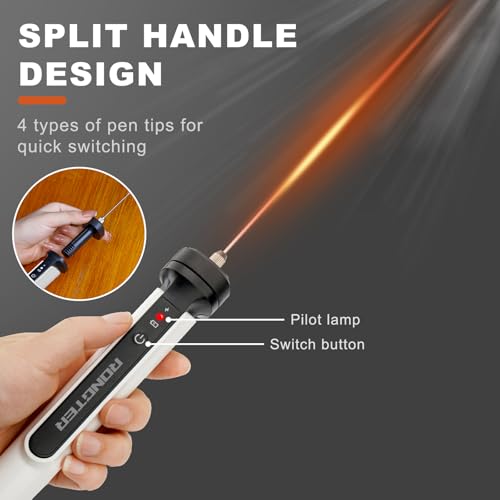 4 in 1 Hot Wire Electric Foam Cutter kit, Styrofoam Cutting Tool 15W/ 6V with Case, Heated Foam Carving Knife Kit. (Bagged White)