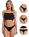 ANZERMIX Women's Breathable Cotton Thong Panties Pack of 6 (6-pack Fashion Assorted, Large)