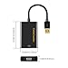 CableCreation USB 3.0 to VGA Adapter (DisplayLink Chipset), VGA to USB External Video Card Support 1080P Compatible with Windows 10/8.1/8/7, macOS, Mac OS X, Black