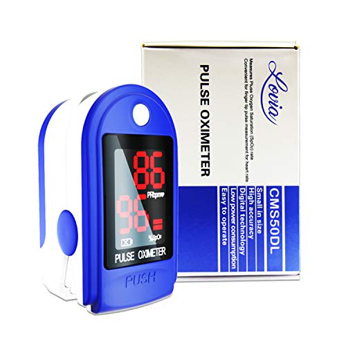 Pulse Oximeter Fingertip - Lovia Automatic Digital Blood Oxygen Saturation Monitor for Pulse