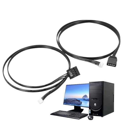 Cable de extensión RGB para ordenador | Cinta LED de 3 y 4 pines, cable de conexión RGB para ventiladores, pantallas y consolas de juegos