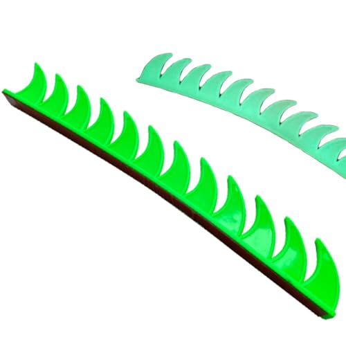 3T-SISTER Helmet Mohawk Wig Adhesive Mohawk for Motorcycle Bicycle Ski Snowboard Helmet Hair Skinhead Costumes Cosplay Wig Silicone Hawk(Helmet not Included) (11 Green Luminous)