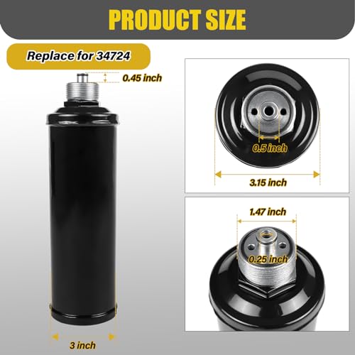 34724 Filtro de reciclagem A/C Filtro giratório compatível com máquinas de recarga de reciclagem Rob