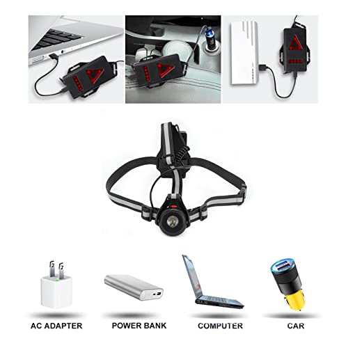 Luz LED triangular de pecho para running con batería de 1200mAh libre de rebotes 2