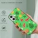 UTRSIFB Classic Protective Compatible for iPhone 17 Case Cute Capybaras Fruits Floral, Shockproof TPU with Wireless Charging Compatibility