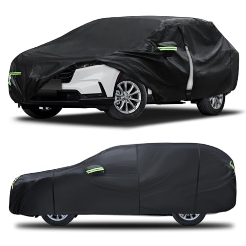 Image of Car Cover Custom Fit for Honda CRV 1997-2025,Toyota RAV4 1996-2025, 6 Layers Truck Cover Waterproof All Weather for Automobiles,Outdoor Full Exterior Cover,Rain, Sun, Wind Protection,Black