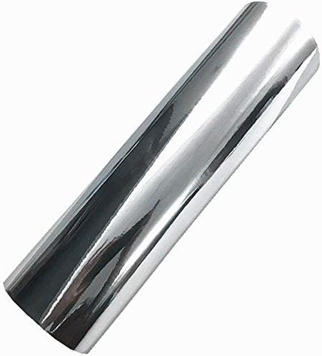 Self-Adhesive Chrome Silver Vinyl Wrap Sticker Decal Film Sheet 15inch by 78inch
