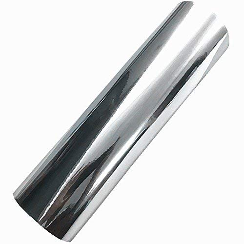 Self-Adhesive Chrome Silver Vinyl Wrap Sticker Decal Film Sheet 15Inch By 78Inch #TOP1