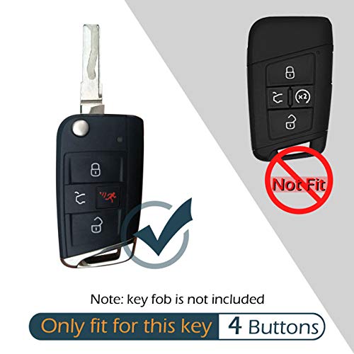 Coque de clé pour VW abîmée ? Protégez votre boîtier Golf Tiguan Polo 4 boutons