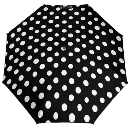 Parapluie pliant 3 volets ACEPrints à pois compact et robuste