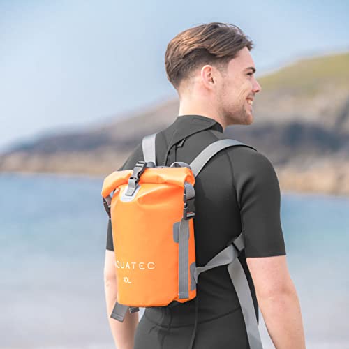AQUATEC Bolsa Seca Impermeable Mochila - 5 Tamaños: 10L, 15L, 20L, 30L y 40L | Mochila con Doble Correa de Hombro | Ideal para Navegación, Kayak, Senderismo y Camping miniatura 3