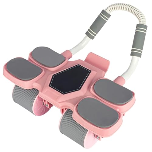 Rodillo de abdominales con soporte de codo de cuatro ruedas y equipo de entrenamiento de núcleo 2