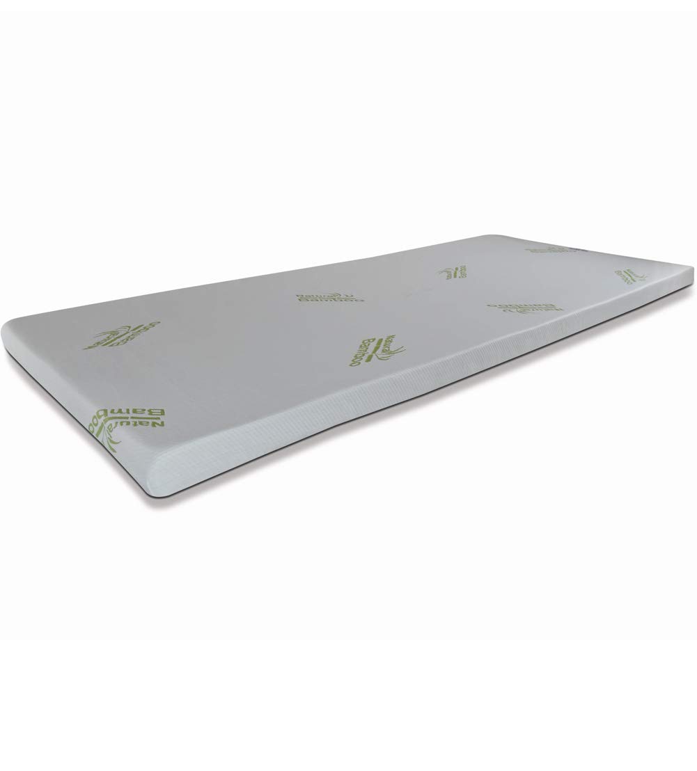 Topper Memory Alto 5 cm Corrector colchón contra el dolor de espalda con tejido desenfundable y esquinas elásticas. 100% hipoalergénico italiano. Medida colchón: 200 x 200 cm