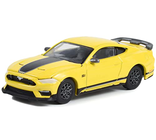 Auto a escala 1:64 Mach 1 Grabber Amarillo miniatura 2