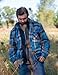 Legendary Whitetails Men's Maplewood Hooded Shirt Jacket (Large, Slate Hatchet Blue Plaid)