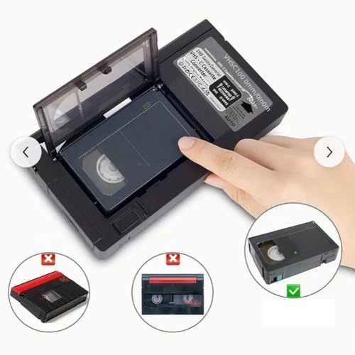 Convertidor de casete VHS a VHSC de 12 mm para solucionar el problema de cintas sin reproducir 7