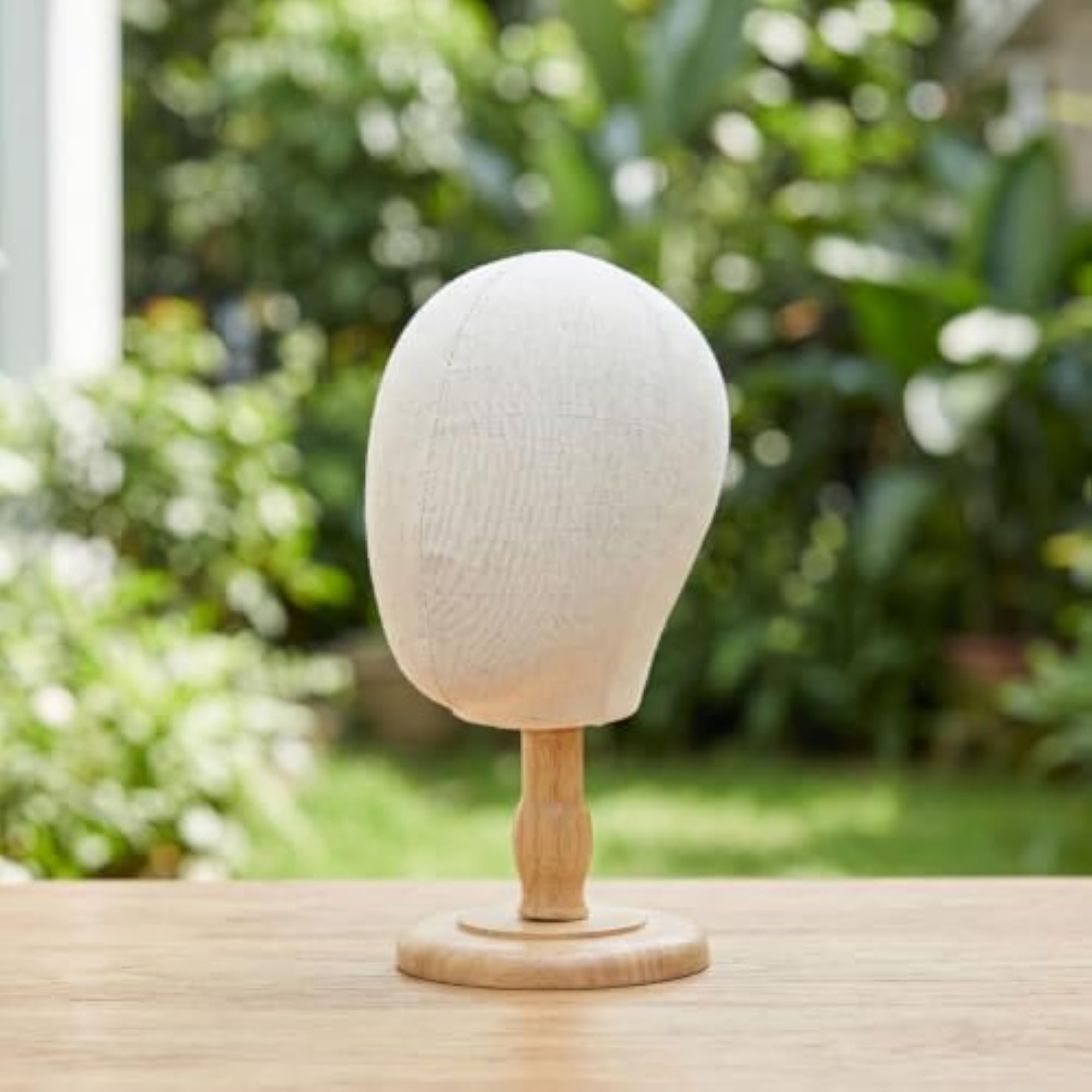 Freestanding Textile Head Stand for Retail Use