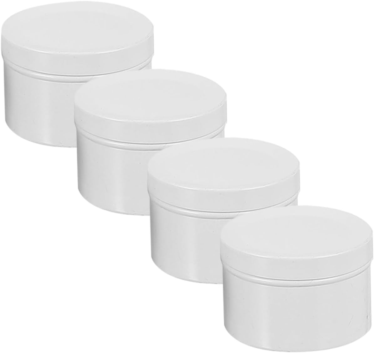 DOITOOL 4pcs Aluminum Candle Jars Empty Tins for Candle Making and Storage Modern Decorative Containers for Home Supplies for and Craft Projects
