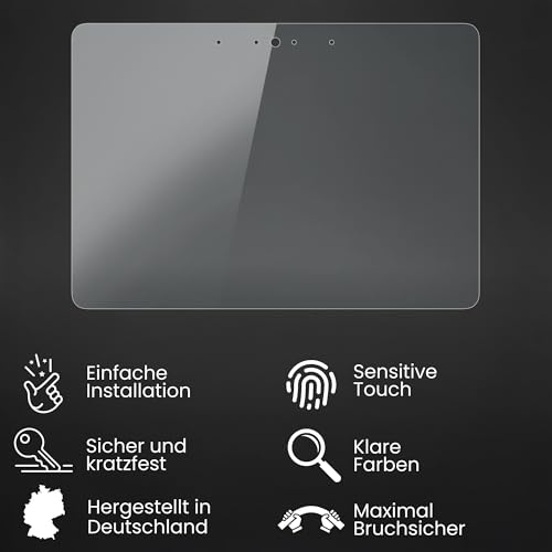 Bruni Schutzfolie kompatibel mit Amazn Echo Show 2. Generation Folie, glasklare Displayschutzfolie (2X)