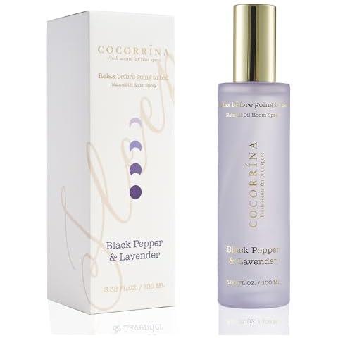 COCORRÍNA Pillow Spray - Lavender 3.38 Fl.oz. / 100 ml Pillow Mist for Sleep Cover