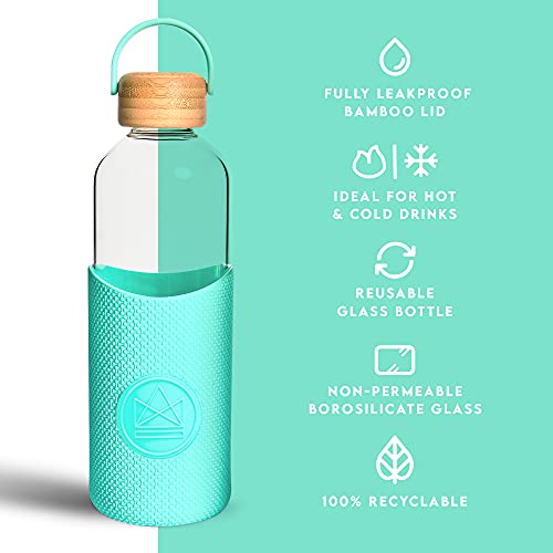 Neon Kactus Glass Water Bottle, Free Spirit, 1000 ml - Image 4
