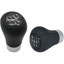 XUKEY Gear Shifter Knob Leather 5 Speed Manual Short Shift Knob for BMW 1 3 5 6 Series E30 E32 E34 E36 E38 E39 E46 E53 E60 E63 E83 E84 E90 E91 E92